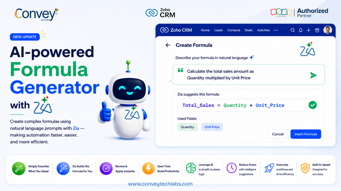 AI-Powered Formula Generator with Zia in Zoho CRM