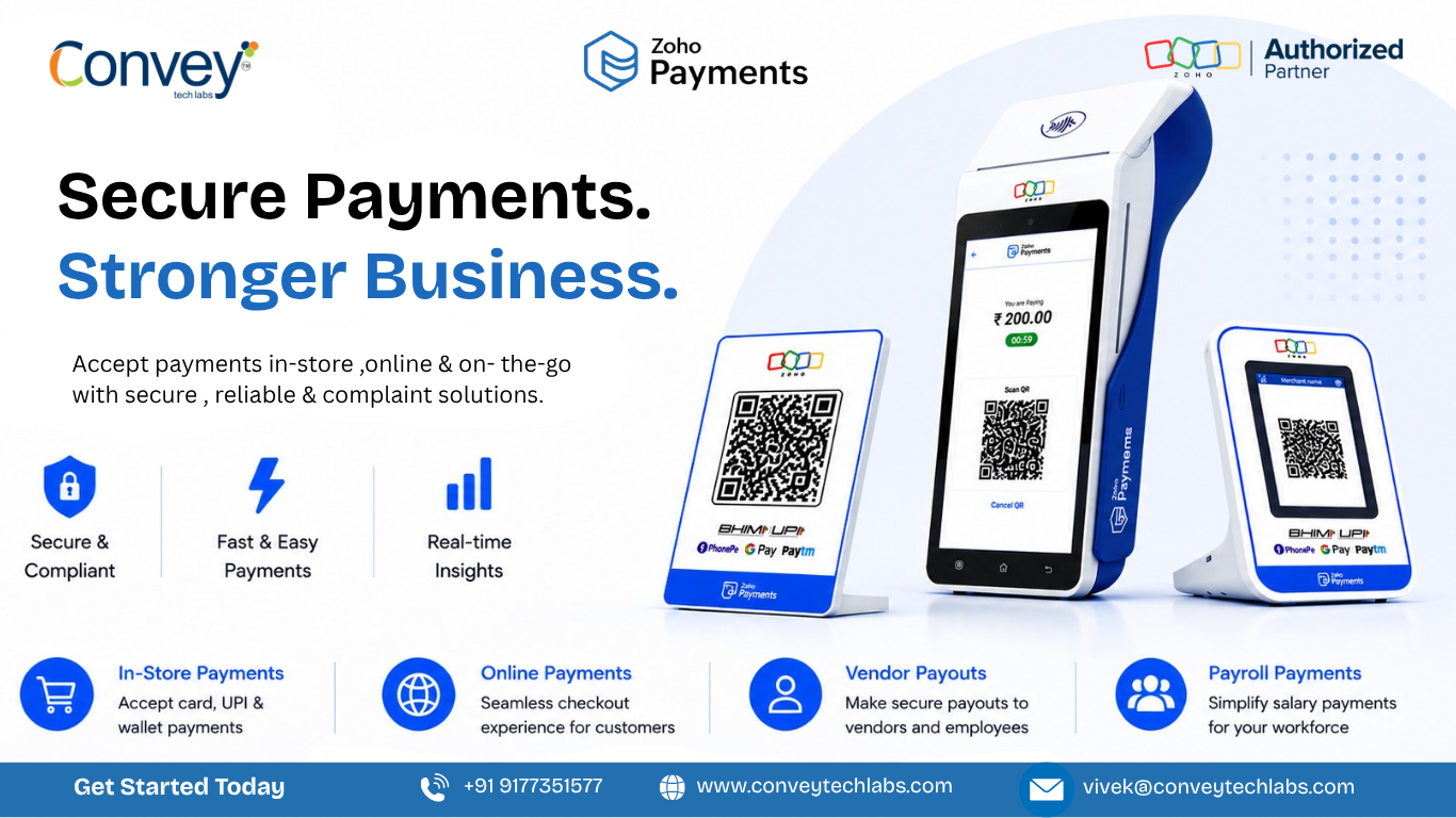 Secure Payments. Stronger Business. Powering Growth with Zoho Payments